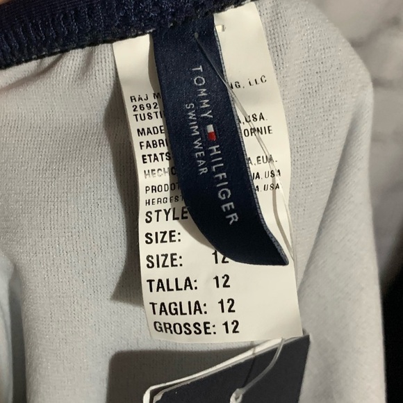 NWT Tommy Hilfiger Hipster Navy Bikini Swim Bottom - Picture 6 of 6